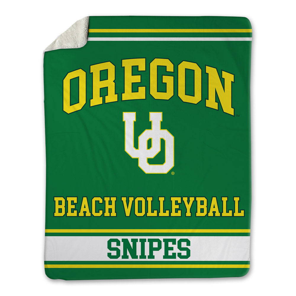 Oregon - NCAA Beach Volleyball : Elsa Snipes - Blanket-0