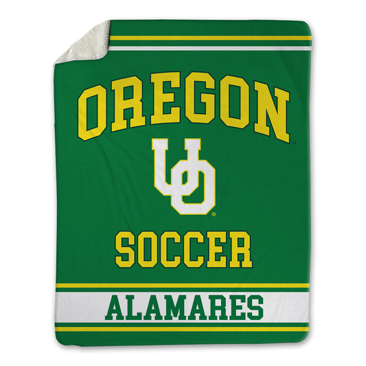 Oregon - NCAA Women's Soccer : Miya Alamares - Blanket-0