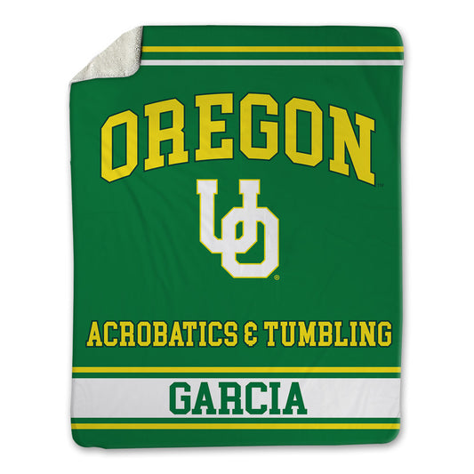 Oregon - NCAA Acrobatics & Tumbling : Carly Garcia - Blanket-0