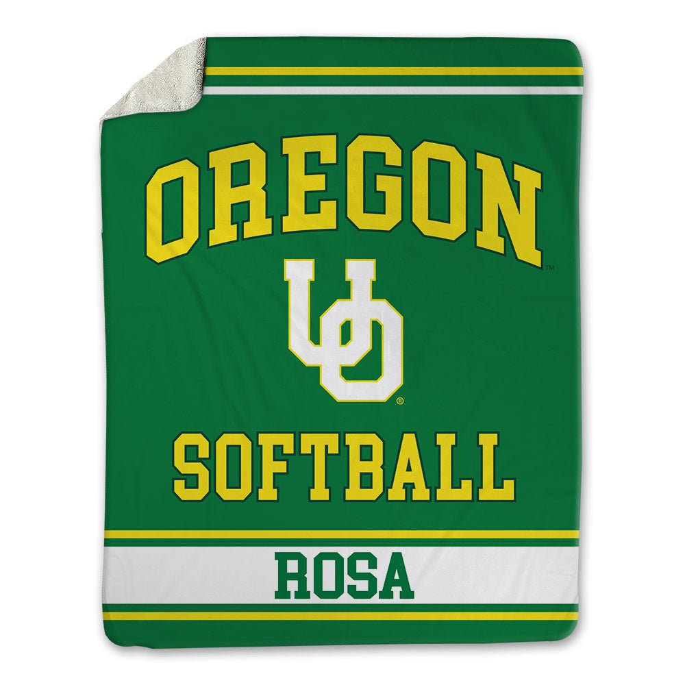 Oregon - NCAA Softball : Braiesey Rosa - Blanket-0