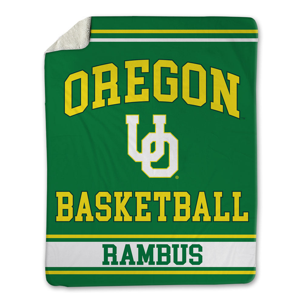 Oregon - NCAA Women's Basketball : Sarah Rambus - Blanket-0
