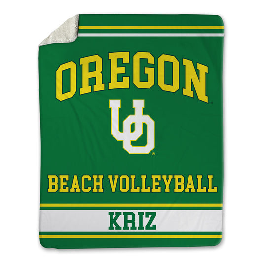Oregon - NCAA Beach Volleyball : Alex Kriz - Blanket-0