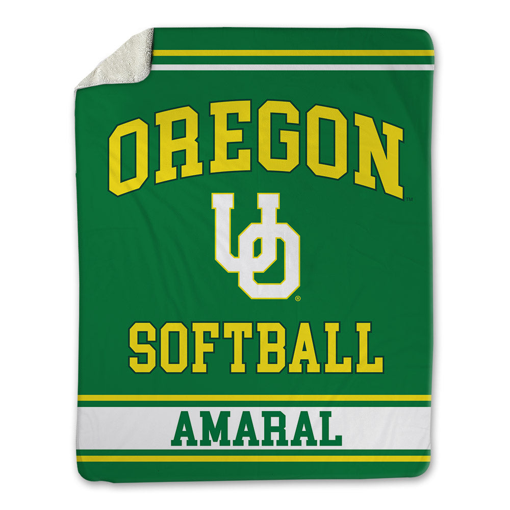 Oregon - NCAA Softball : Addison Amaral - Blanket-0
