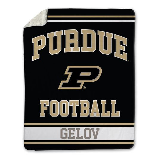 Purdue - NCAA Football : Christian Gelov - Blanket-0