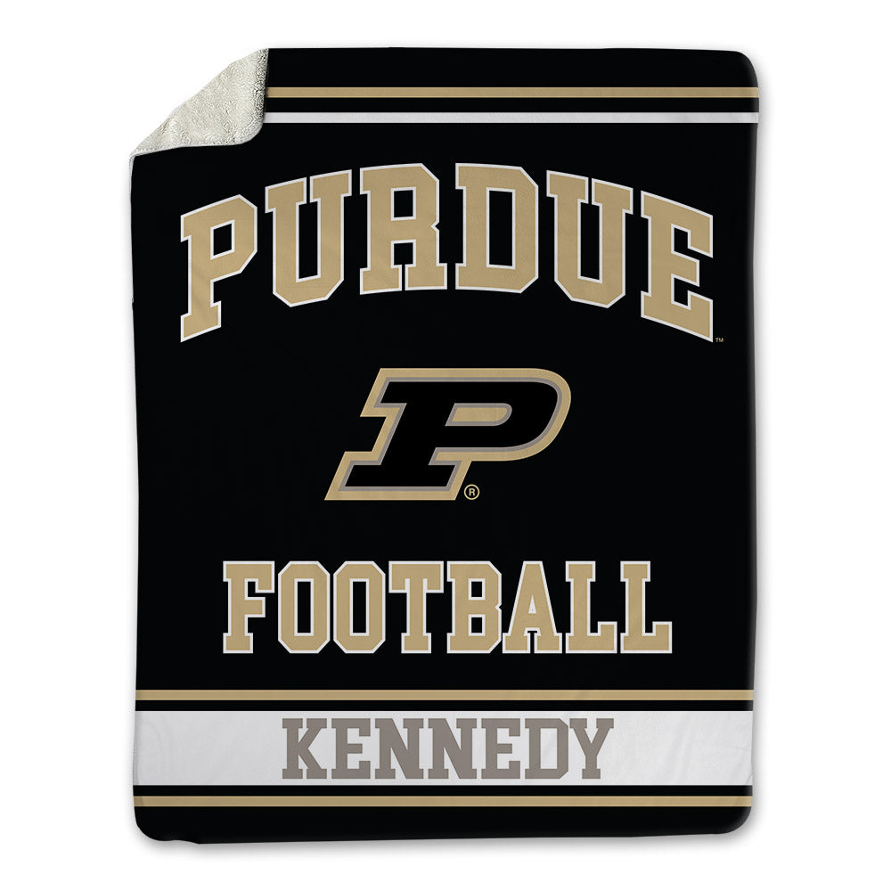 Purdue - NCAA Football : Demeco Kennedy - Blanket-0