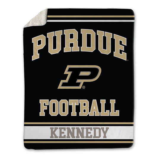 Purdue - NCAA Football : Demeco Kennedy - Blanket-0