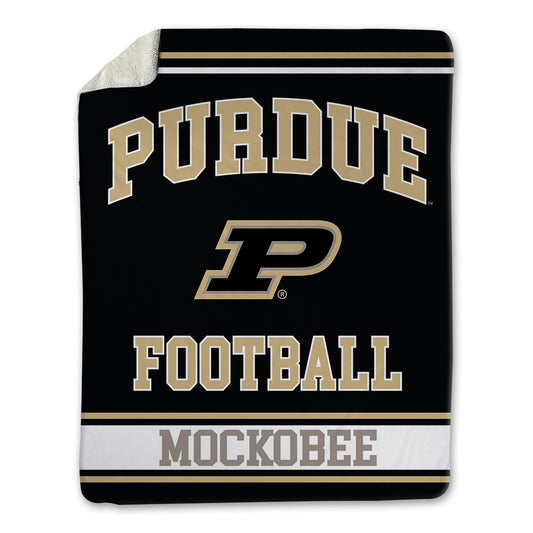 Purdue - NCAA Football : Devin Mockobee - Blanket-0