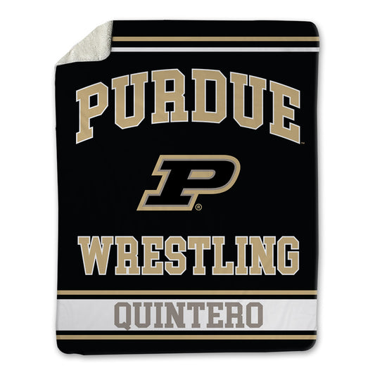 Purdue - NCAA Wrestling : Isaiah Quintero - Blanket-0