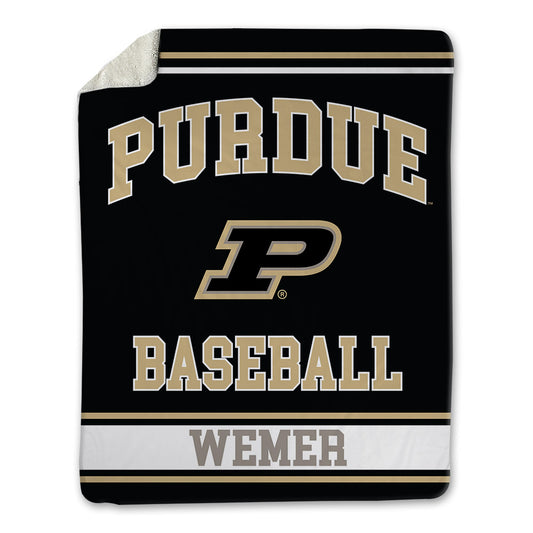 Purdue - NCAA Baseball : Kale Wemer - Blanket-0