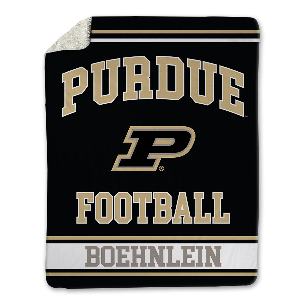 Purdue - NCAA Football : Bennett Boehnlein - Blanket-0