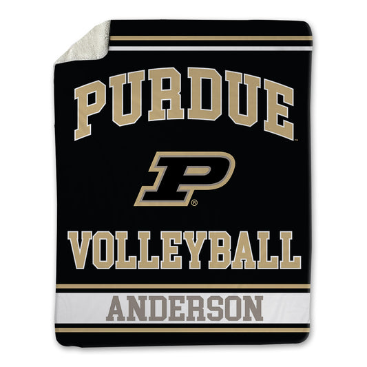 Purdue - NCAA Women's Volleyball : Akasha Anderson - Blanket-0