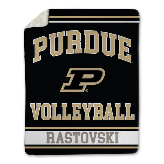 Purdue - NCAA Women's Volleyball : Emily Rastovski - Blanket-0