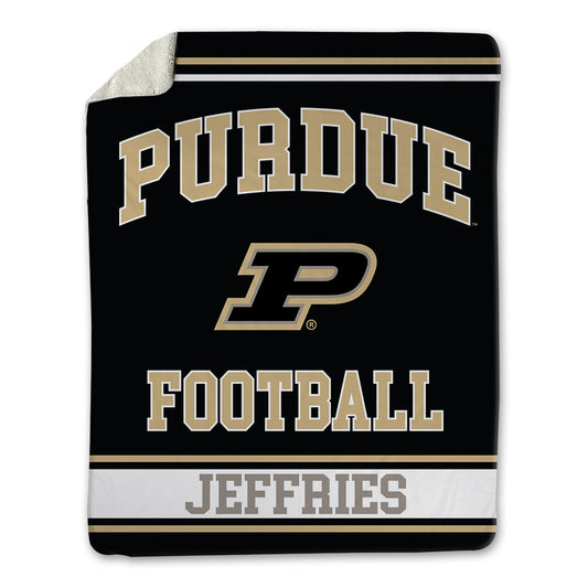 Purdue - NCAA Football : Ian Jeffries - Blanket-0