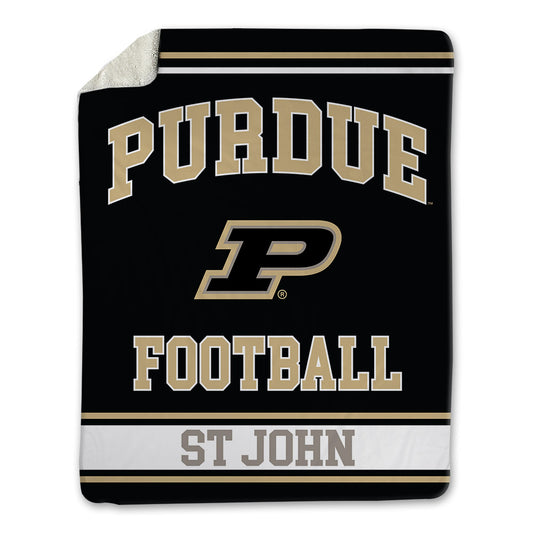 Purdue - NCAA Football : Elijah St John - Blanket-0