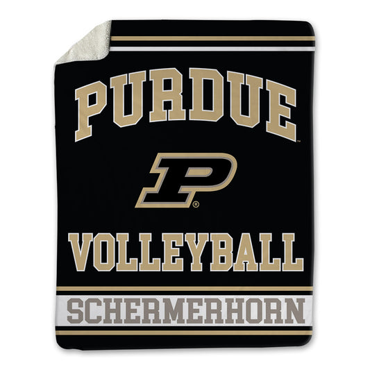 Purdue - NCAA Women's Volleyball : Maddie Schermerhorn - Blanket-0