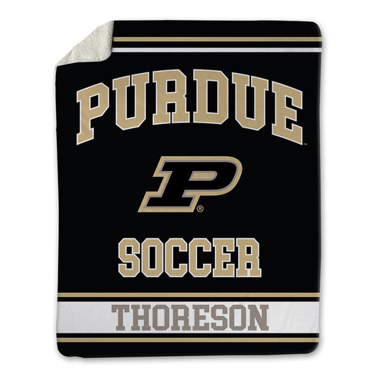 Purdue - NCAA Women's Soccer : Angelina Thoreson - Blanket-0