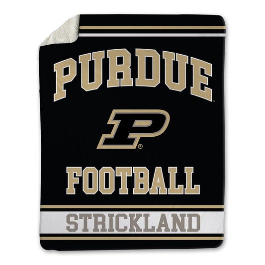 Purdue - NCAA Football : Joe Strickland - Blanket-0