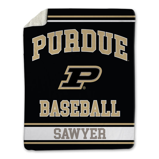 Purdue - NCAA Baseball : Barron Sawyer - Blanket-0