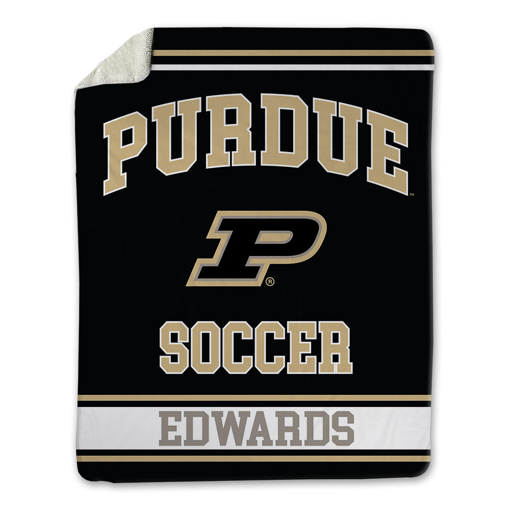 Purdue - NCAA Women's Soccer : Emily Edwards - Blanket-0