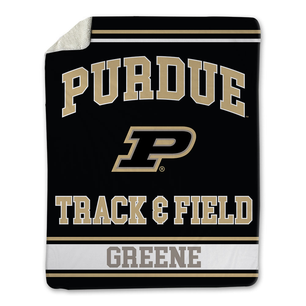 Purdue - NCAA Men's Track & Field : Zyan Greene - Blanket-0
