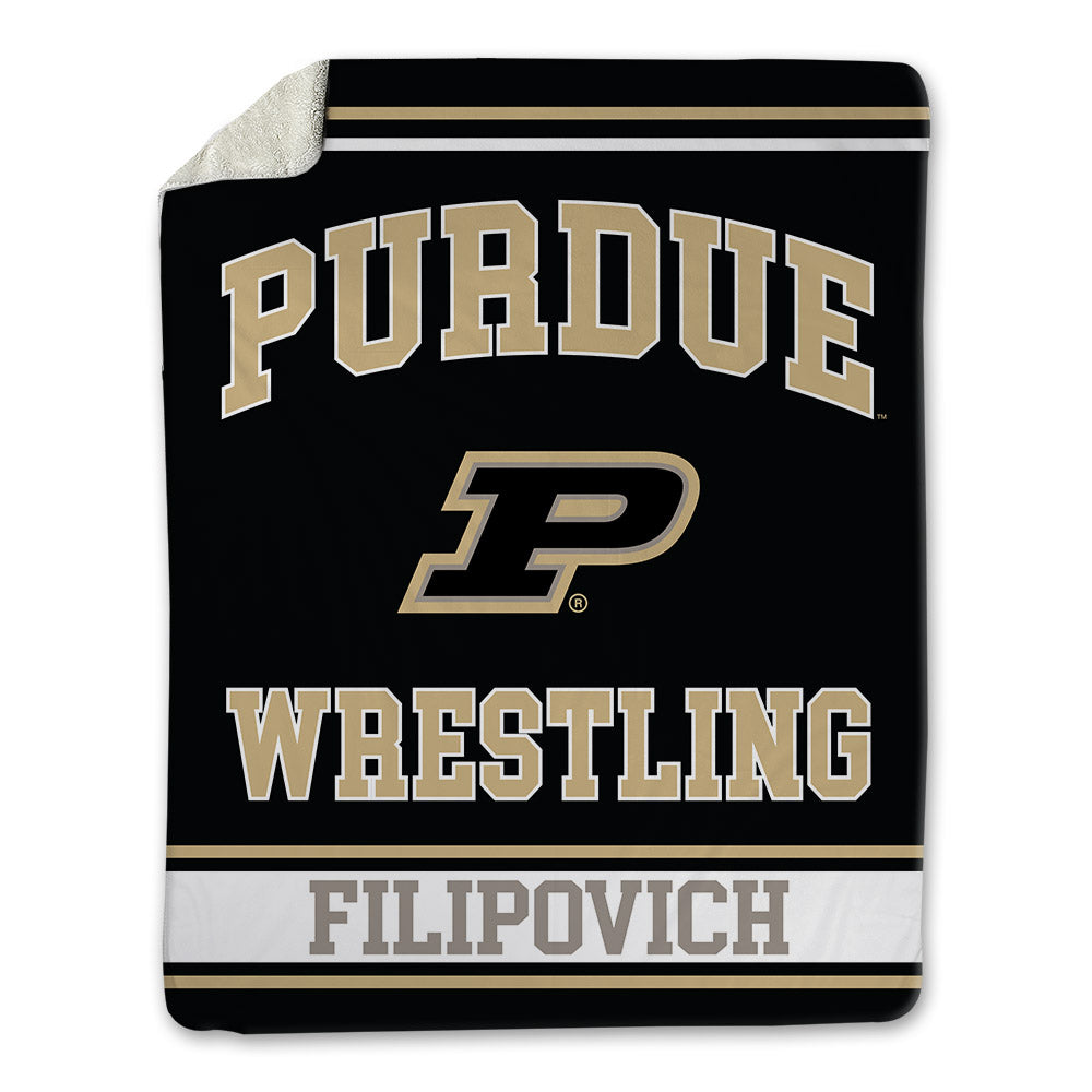 Purdue - NCAA Wrestling : Hayden Filipovich - Blanket-0