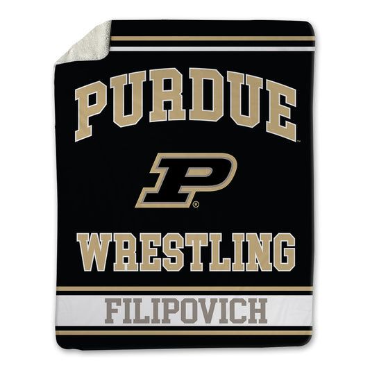 Purdue - NCAA Wrestling : Hayden Filipovich - Blanket-0