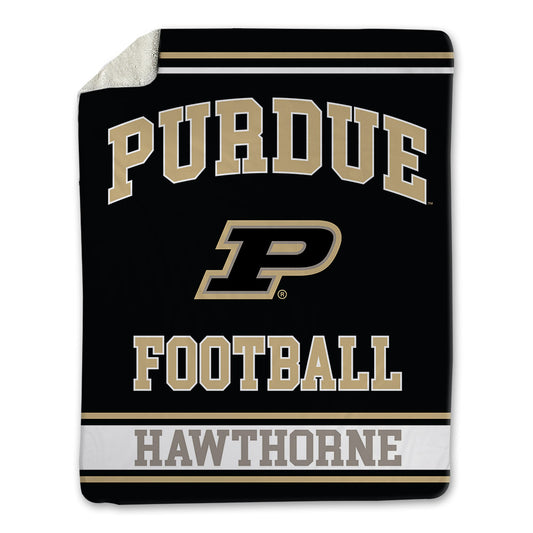 Purdue - NCAA Football : Daniel Hawthorne - Blanket-0