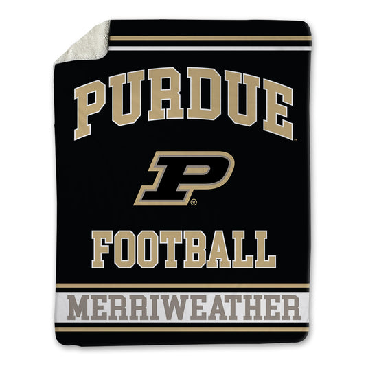 Purdue - NCAA Football : Jaheim Merriweather - Blanket-0