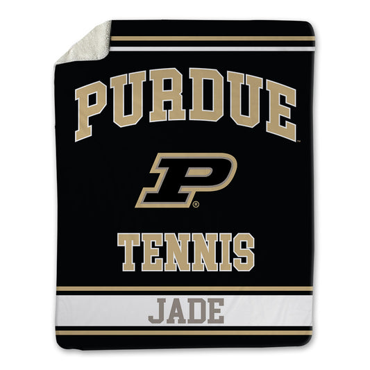 Purdue - NCAA Men's Tennis : William Jade - Blanket-0