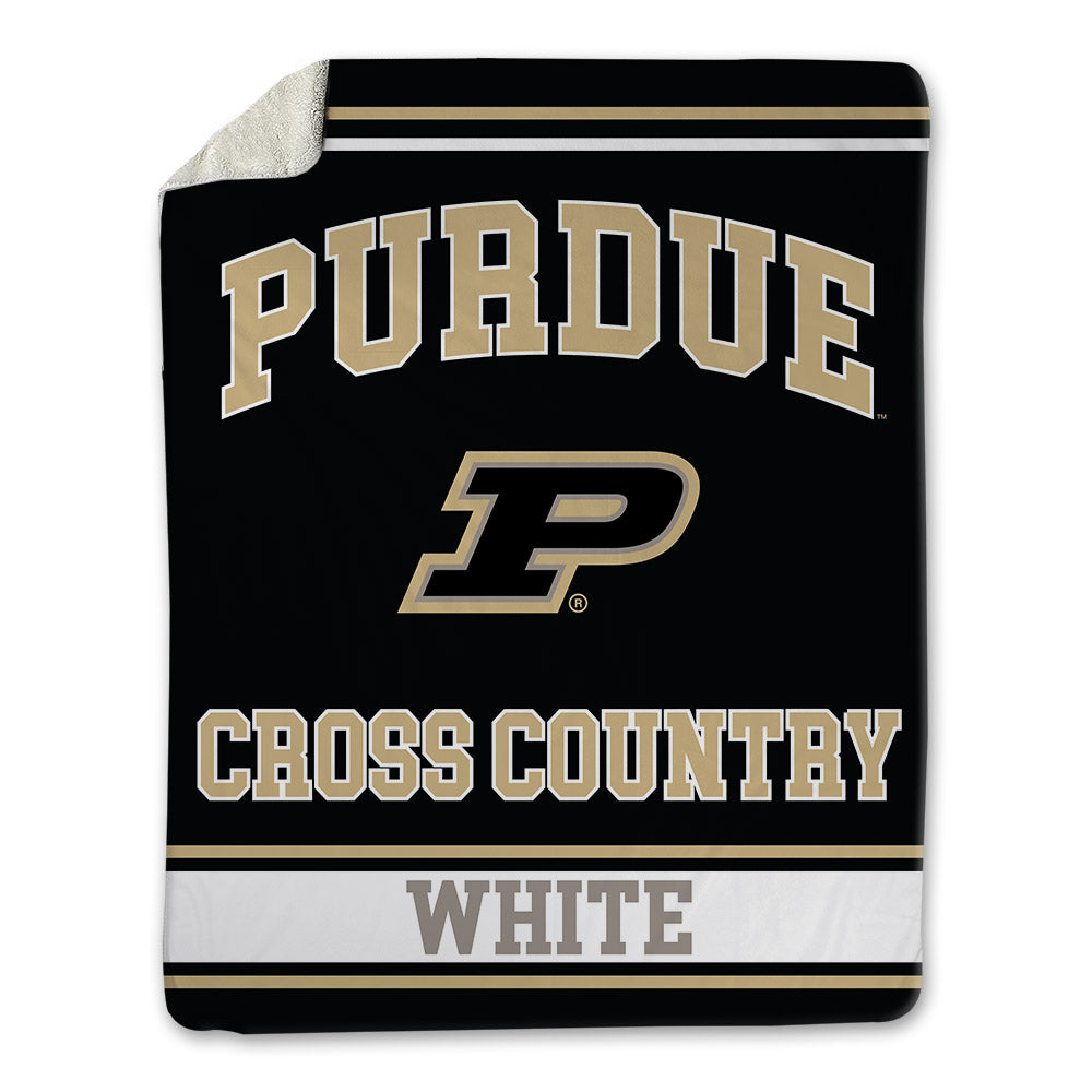 Purdue - NCAA Men's Cross Country : Nerius White - Blanket-0