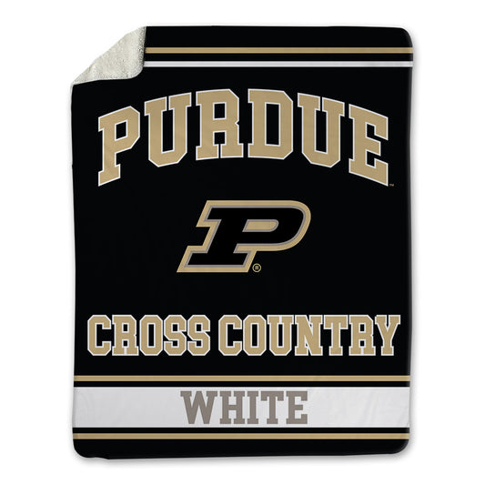 Purdue - NCAA Men's Cross Country : Nerius White - Blanket-0