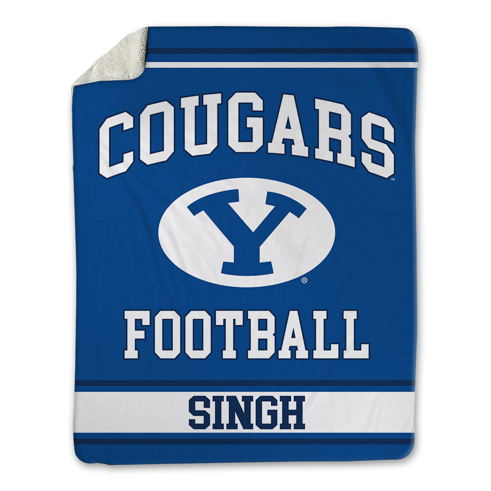 BYU - NCAA Football : Joshua Singh - Blanket-0