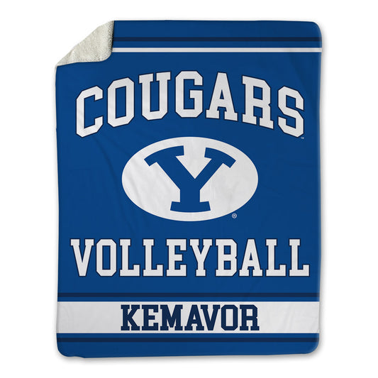 BYU - NCAA Women's Volleyball : Brielle Kemavor - Blanket-0