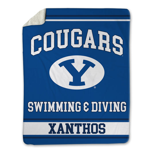 BYU - NCAA Women's Swimming & Diving : Kiara Xanthos - Blanket-0