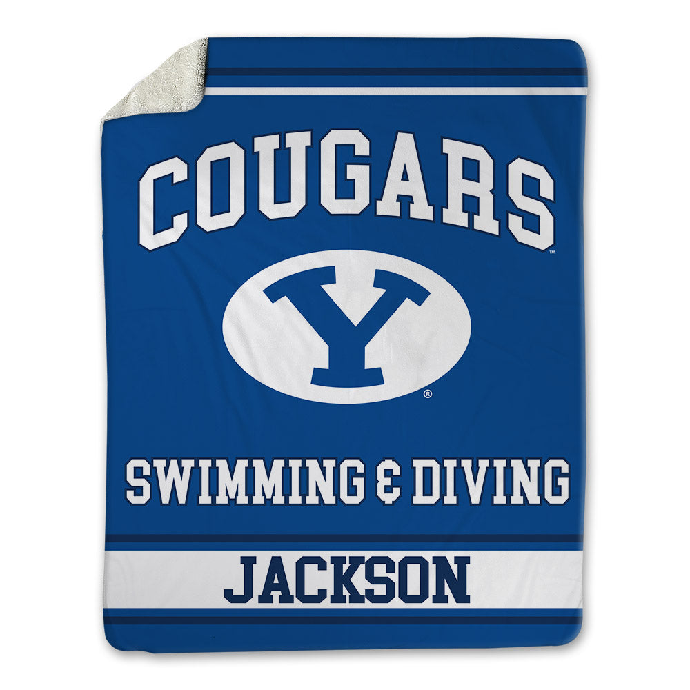 BYU - NCAA Women's Swimming & Diving : Alexia Jackson - Blanket-0