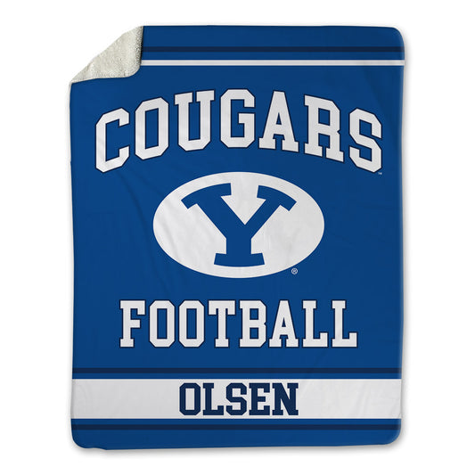 BYU - NCAA Football : Anthony Olsen - Blanket-0