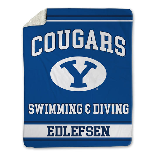BYU - NCAA Men's Swimming & Diving : Tyler Edlefsen - Blanket-0