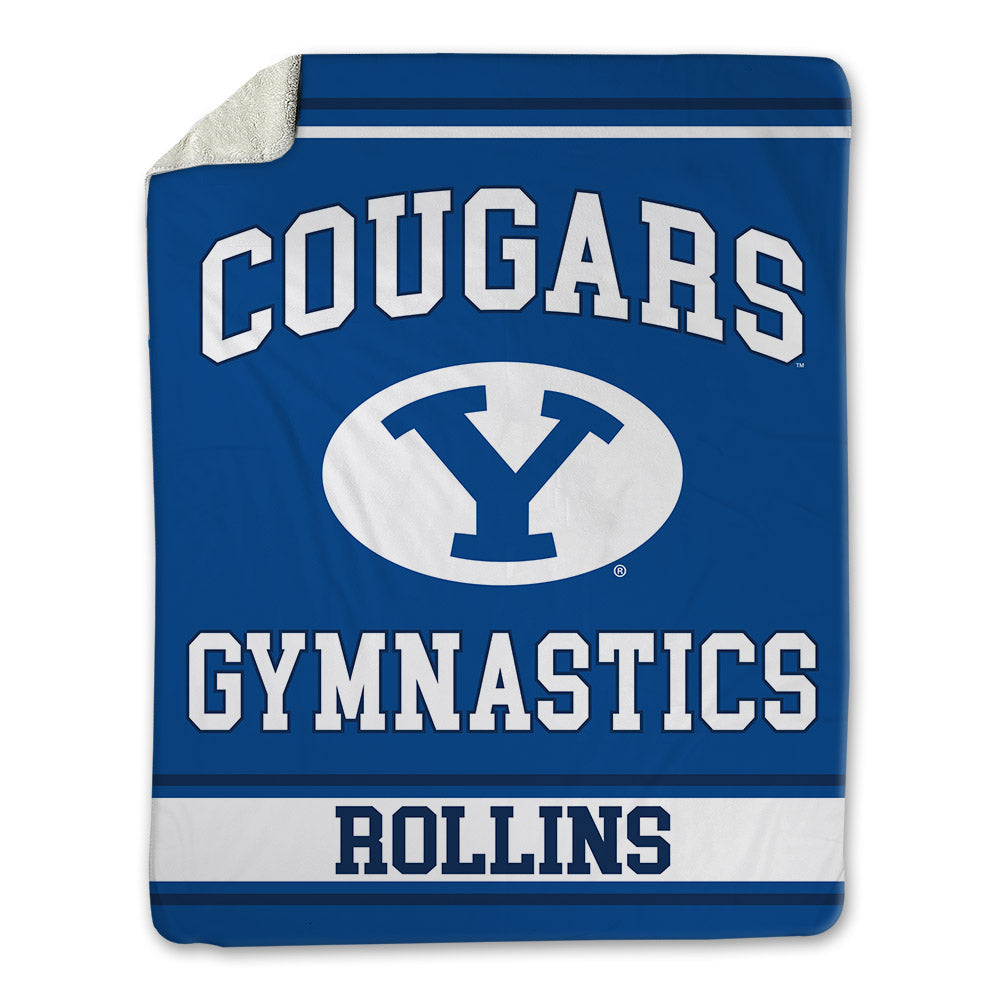 BYU - NCAA Women's Gymnastics : Elease Rollins - Blanket-0