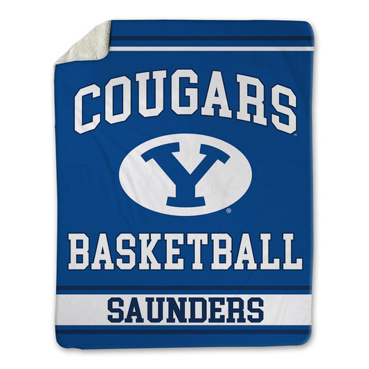 BYU - NCAA Men's Basketball : Richie Saunders - Blanket-0