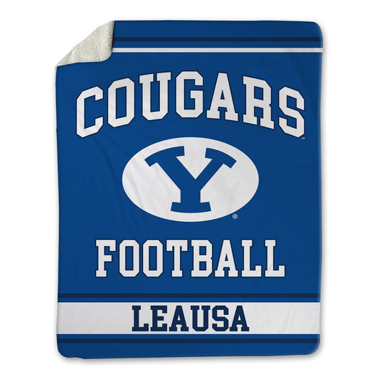 BYU - NCAA Football : Austin Leausa - Blanket-0