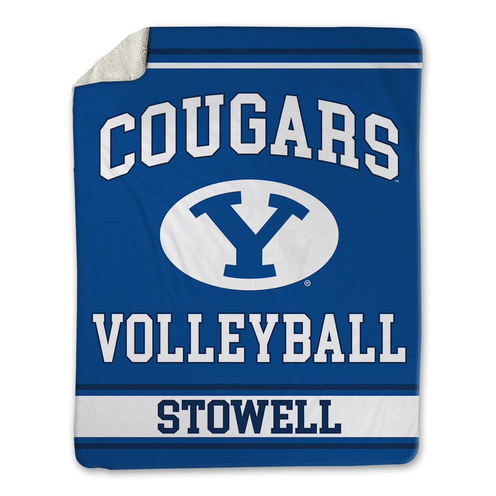 BYU - NCAA Women's Volleyball : Elyse Stowell - Blanket-0