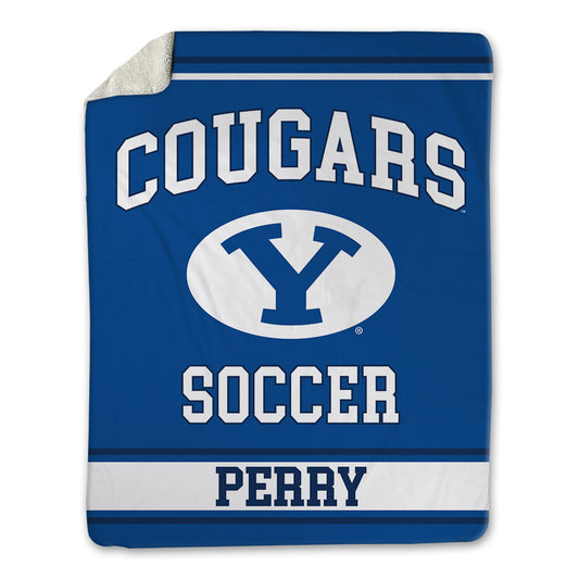 BYU - NCAA Women's Soccer : Afton Perry - Blanket-0