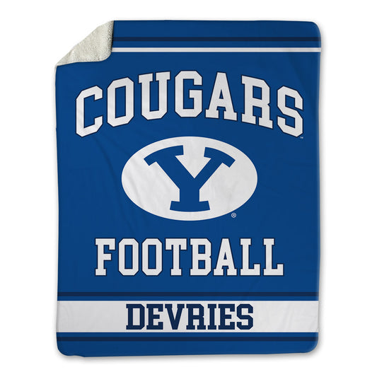 BYU - NCAA Football : Cannon DeVries - Blanket-0
