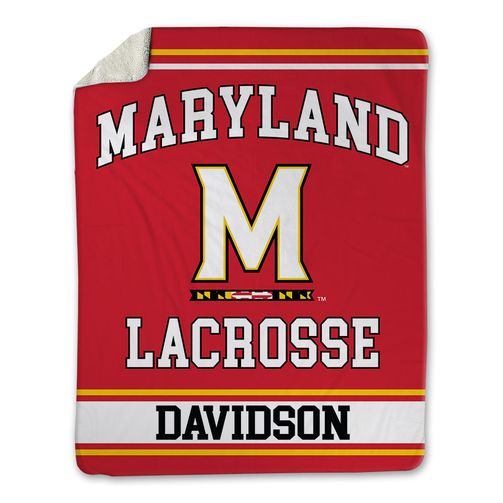 Maryland - NCAA Men's Lacrosse : Trace Davidson - Blanket-0