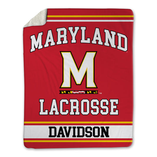 Maryland - NCAA Men's Lacrosse : Trace Davidson - Blanket-0