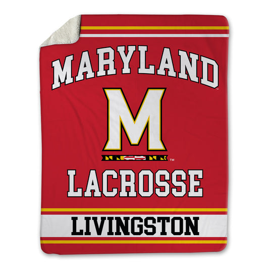 Maryland - NCAA Women's Lacrosse : Devin Livingston - Blanket-0