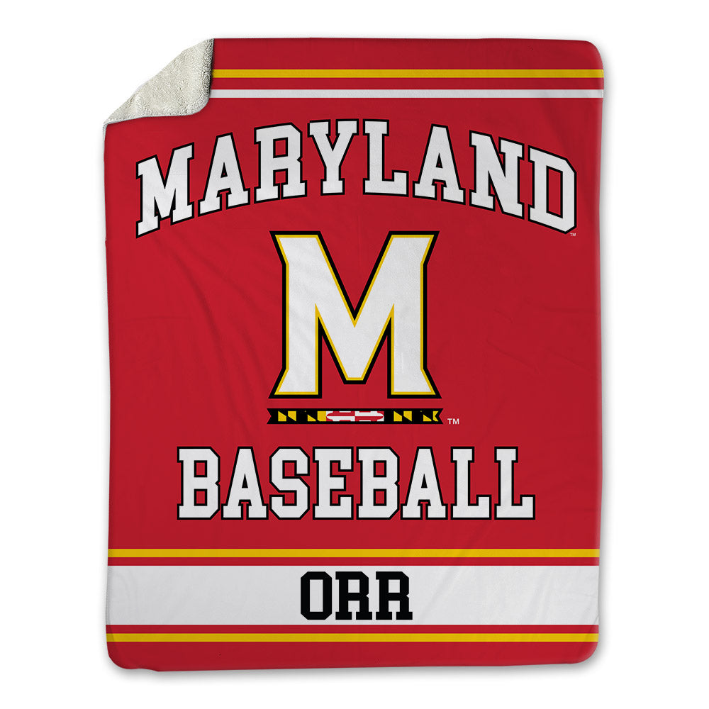 Maryland - NCAA Baseball : Jacob Orr - Blanket-0