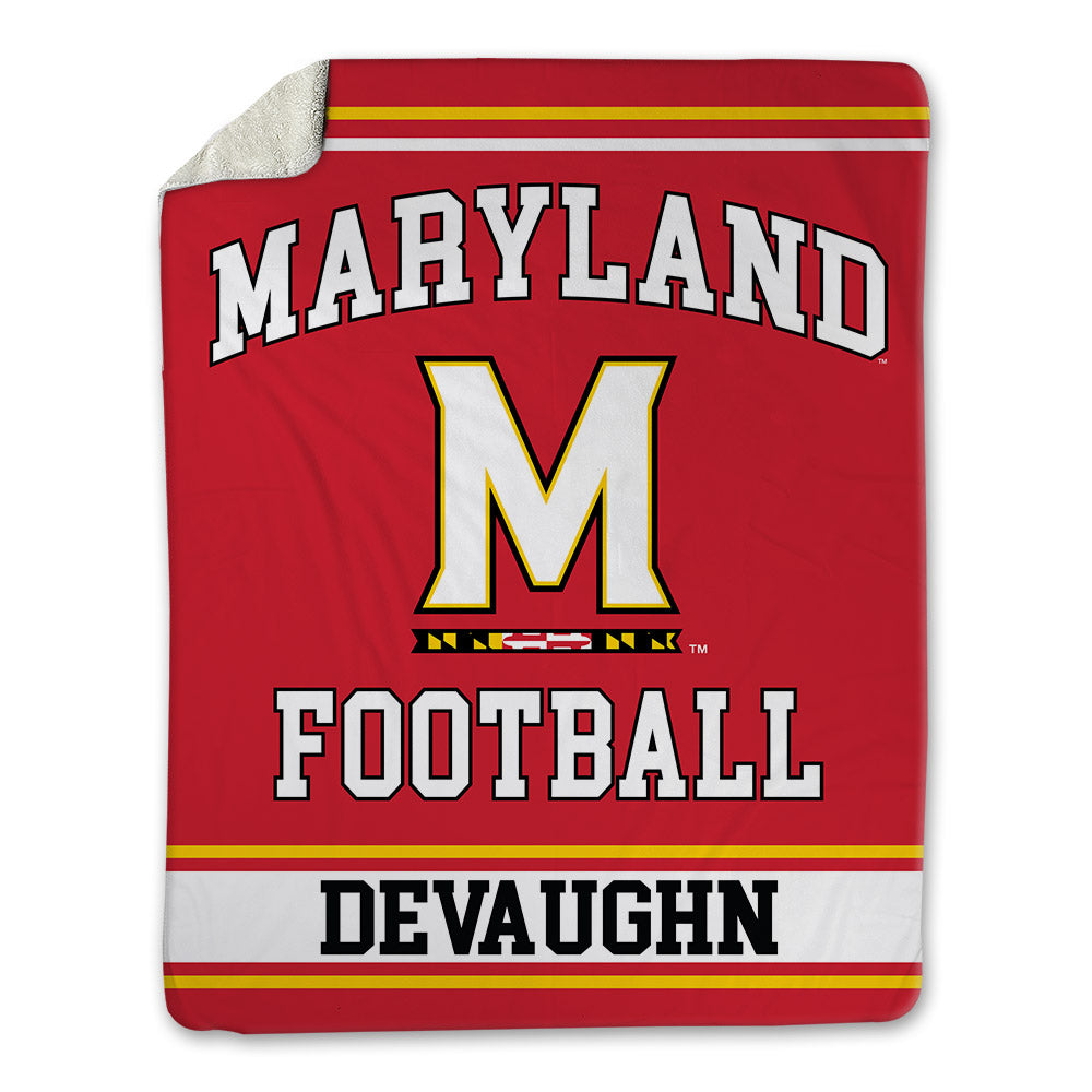 Maryland - NCAA Football : Justin DeVaughn - Blanket-0