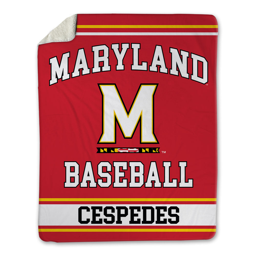 Maryland - NCAA Baseball : Cristofer Cespedes - Blanket-0