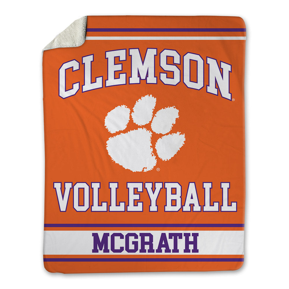 Clemson - NCAA Women's Volleyball : Mia McGrath - Blanket-0